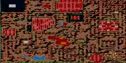 The underground Ultima VI map, with regions outlined, and 3D-modeled caverns.