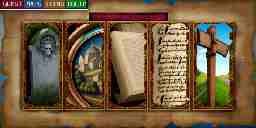 The UI Collections Screen: Gravestones, Paintings, Books, Deeds, Signs.