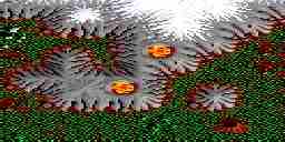 The Avatar stands near volcanic fumeroles percolating with magma.